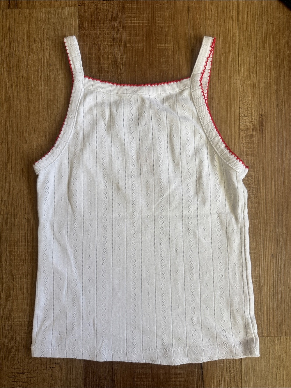 Damson Madder Cami Top White Pointelle 6 - Picture 3 of 4